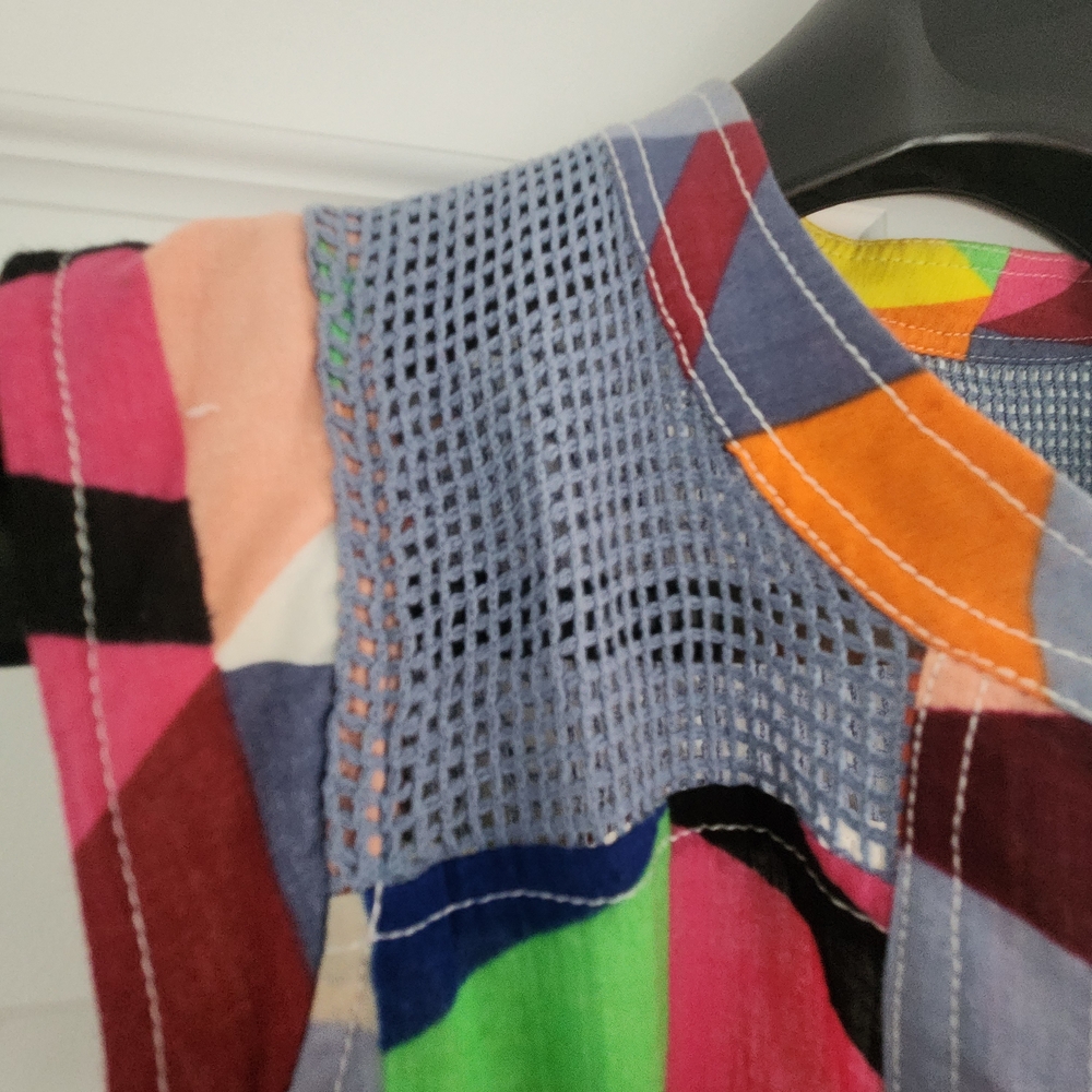 Tracy Reese Multicolor Geometric Midi Dress - Picture 5 of 11